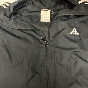 black adidas windbreaker